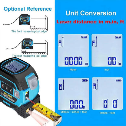 LaserPro 3-in-1 Measuring Tool - 40/60M Infrared Distance Meter