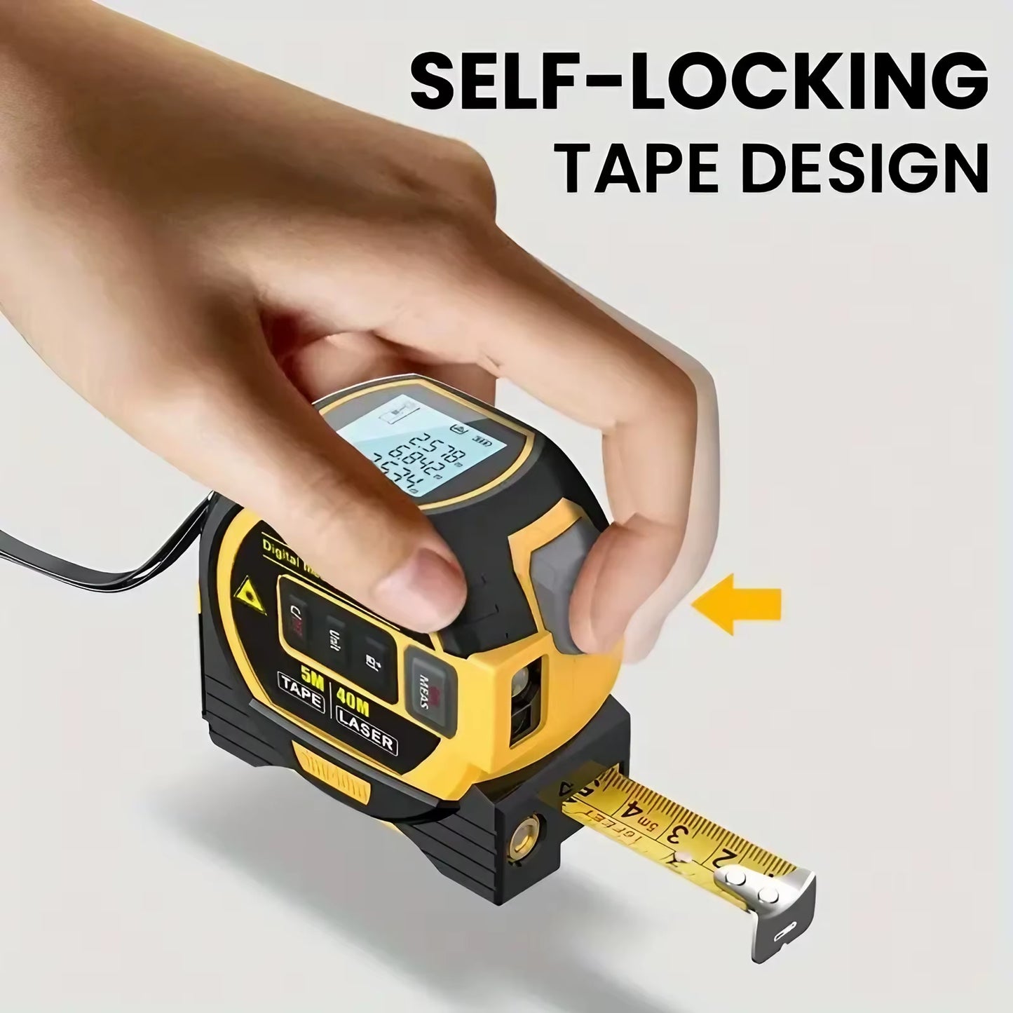 LaserPro 3-in-1 Measuring Tool - 40/60M Infrared Distance Meter