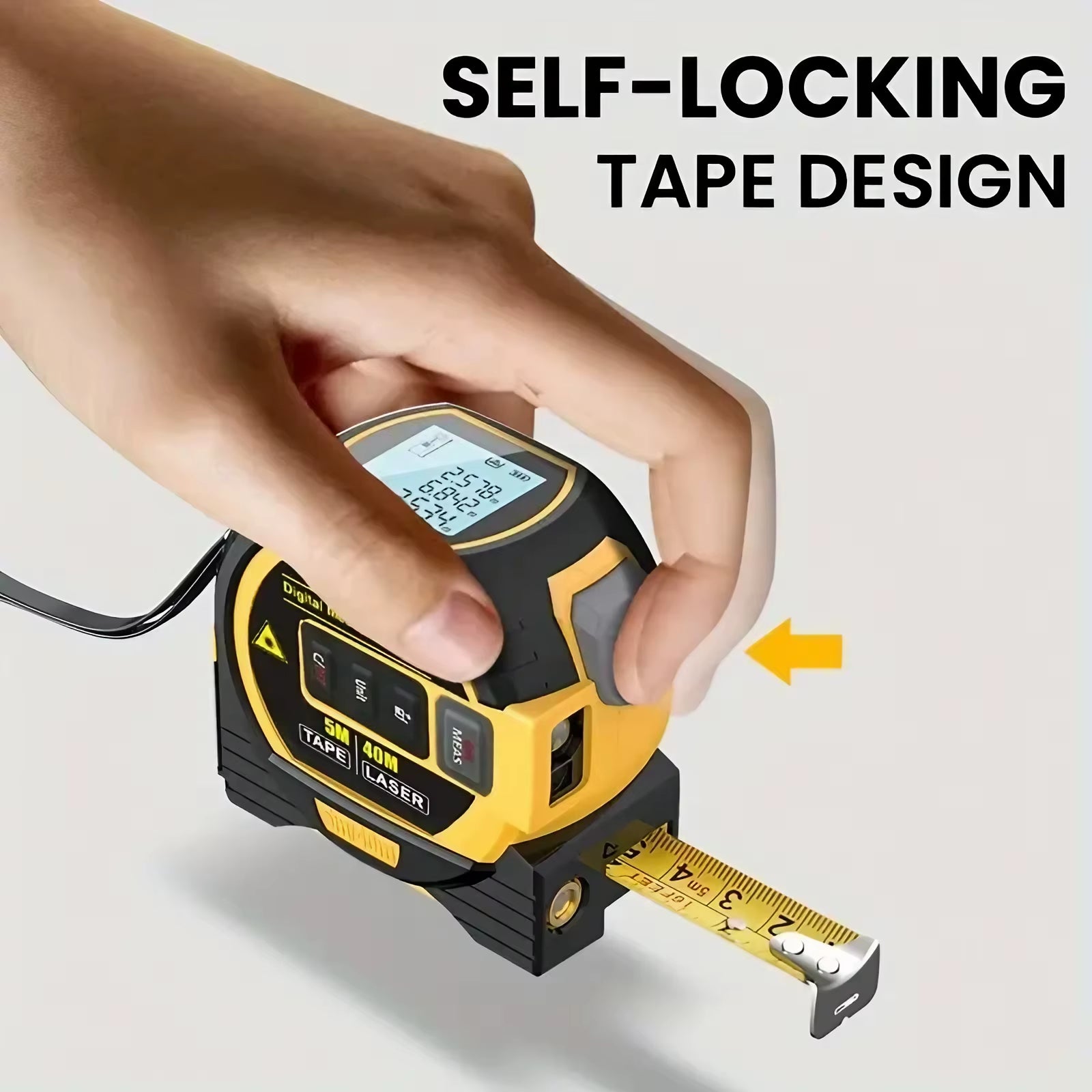 LaserPro 3-in-1 Measuring Tool - 40/60M Infrared Distance Meter